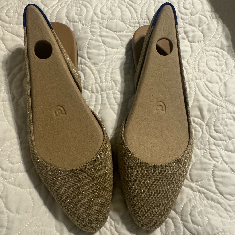 Rothy's

The Almond Slingback in Metallic Prosecco size 7.5